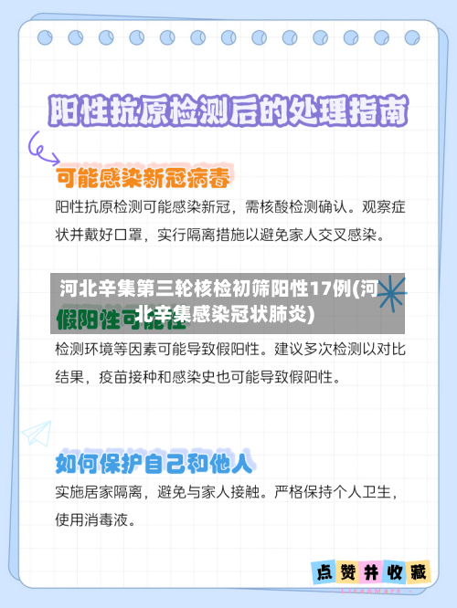河北辛集第三轮核检初筛阳性17例(河北辛集感染冠状肺炎)