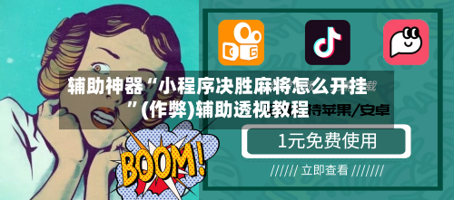辅助神器“小程序决胜麻将怎么开挂”(作弊)辅助透视教程-第2张图片