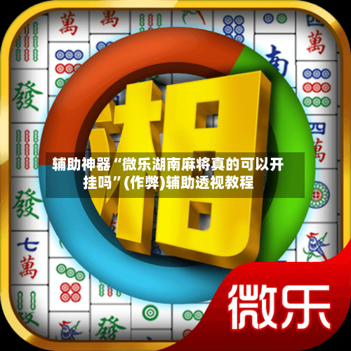 辅助神器“微乐湖南麻将真的可以开挂吗”(作弊)辅助透视教程-第2张图片