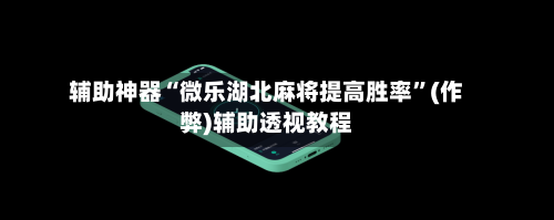 辅助神器“微乐湖北麻将提高胜率”(作弊)辅助透视教程-第3张图片