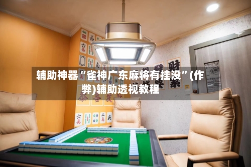 辅助神器“雀神广东麻将有挂没”(作弊)辅助透视教程-第2张图片