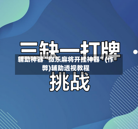 辅助神器“微乐麻将开挂神器”(作弊)辅助透视教程-第3张图片