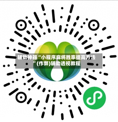 辅助神器“小程序麻将胜率提高方法”(作弊)辅助透视教程-第2张图片