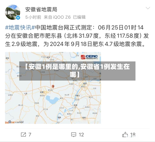 【安徽1例是哪里的,安徽省1例发生在哪】-第2张图片