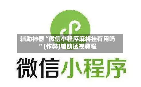 辅助神器“微信小程序麻将挂有用吗	”(作弊)辅助透视教程-第3张图片