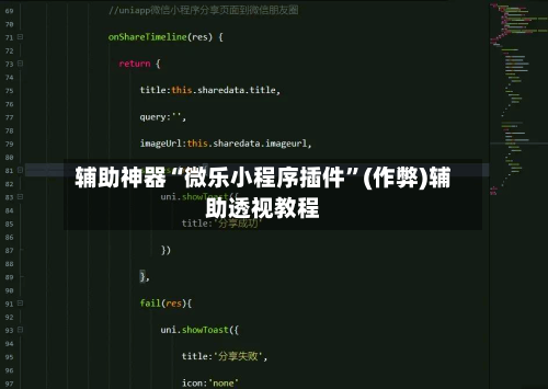 辅助神器“微乐小程序插件	”(作弊)辅助透视教程-第3张图片