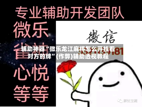 辅助神器“微乐龙江麻将怎么开挂看对方的牌”(作弊)辅助透视教程-第3张图片