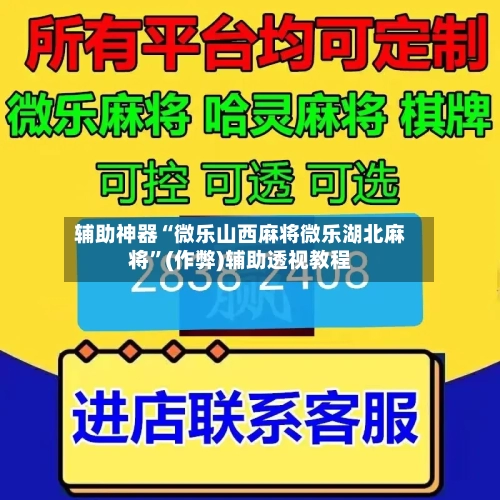 辅助神器“微乐山西麻将微乐湖北麻将	”(作弊)辅助透视教程-第3张图片
