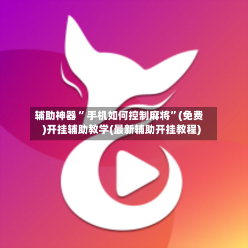 辅助神器“ 手机如何控制麻将	”(免费)开挂辅助教学(最新辅助开挂教程)-第3张图片