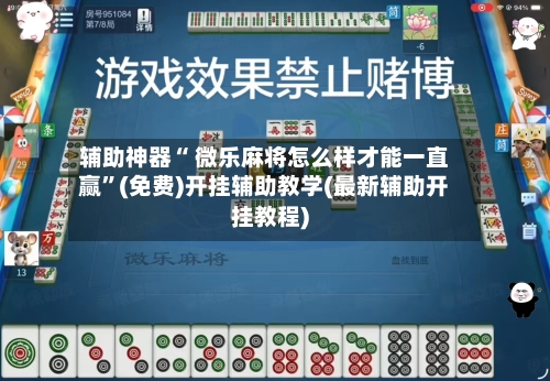 辅助神器“ 微乐麻将怎么样才能一直赢”(免费)开挂辅助教学(最新辅助开挂教程)-第3张图片