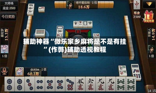 辅助神器“微乐家乡麻将是不是有挂”(作弊)辅助透视教程-第2张图片