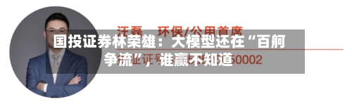 国投证券林荣雄：大模型还在“百舸争流”，谁赢不知道-第3张图片