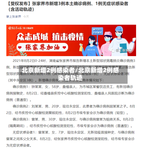 北京新增2例感染者/北京新增2例感染者轨迹