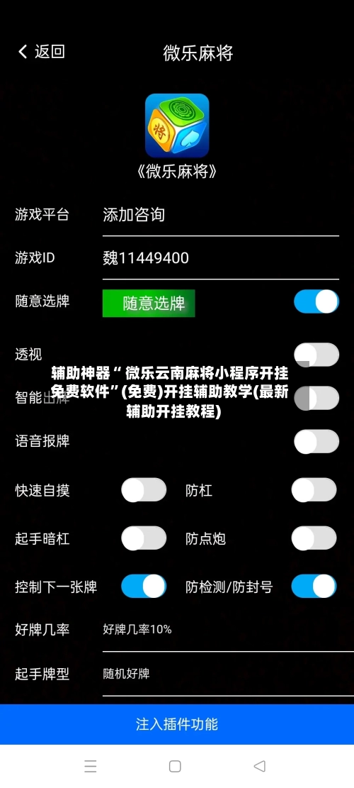 辅助神器“ 微乐云南麻将小程序开挂免费软件”(免费)开挂辅助教学(最新辅助开挂教程)-第2张图片