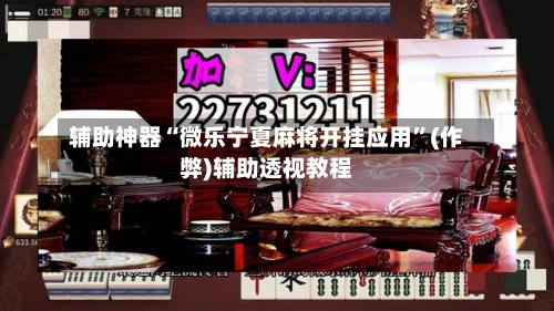 辅助神器“微乐宁夏麻将开挂应用”(作弊)辅助透视教程-第3张图片