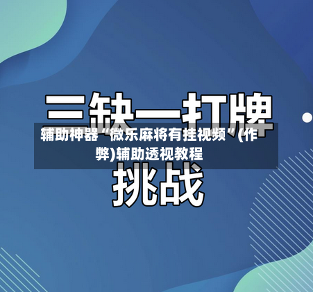 辅助神器“微乐麻将有挂视频”(作弊)辅助透视教程-第3张图片