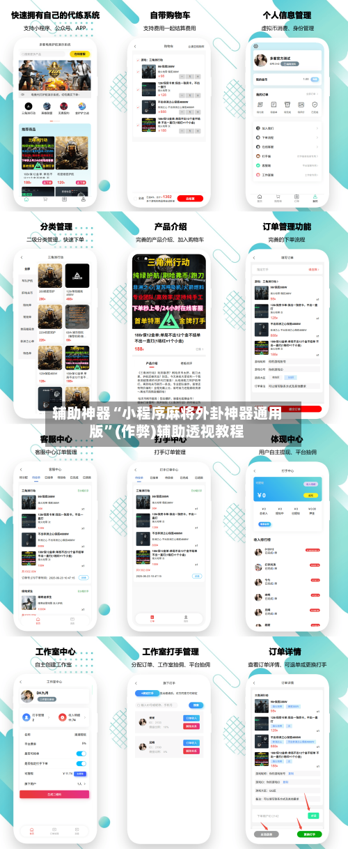 辅助神器“小程序麻将外卦神器通用版”(作弊)辅助透视教程-第3张图片
