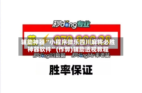 辅助神器“小程序微乐四川麻将必胜神器软件	”(作弊)辅助透视教程-第3张图片