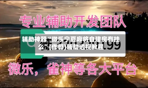 辅助神器“微乐宁夏麻将自建房有挂么”(作弊)辅助透视教程-第2张图片