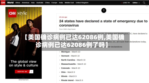 【美国确诊病例已达62086例,美国确诊病例已达62086例了吗】
