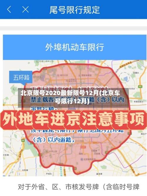 北京限号2020最新限号12月(北京车号限行12月)-第3张图片