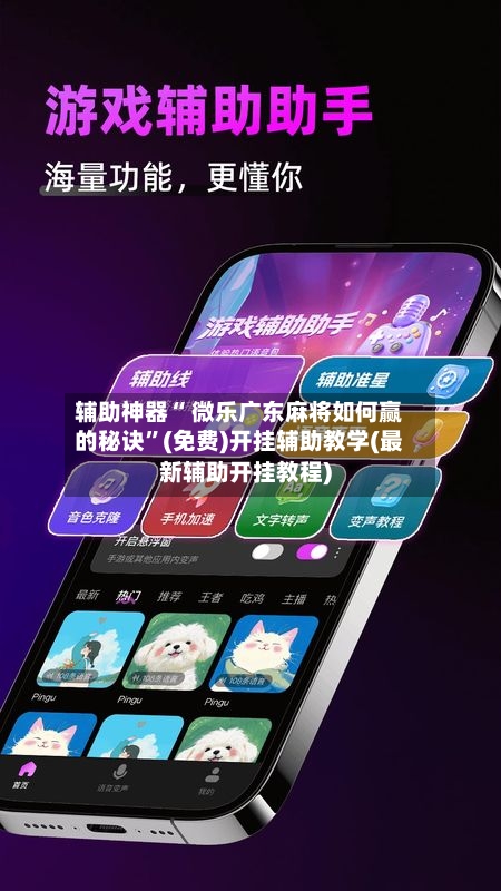 辅助神器“ 微乐广东麻将如何赢的秘诀”(免费)开挂辅助教学(最新辅助开挂教程)-第2张图片