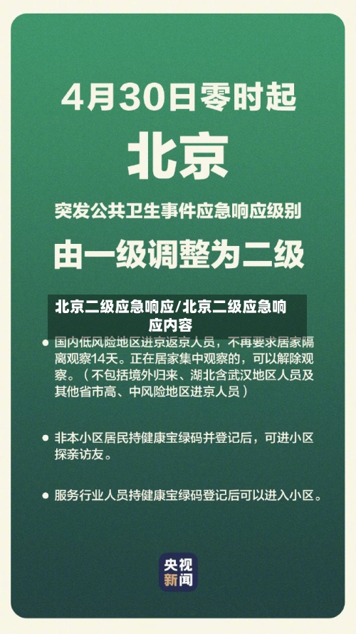 北京二级应急响应/北京二级应急响应内容