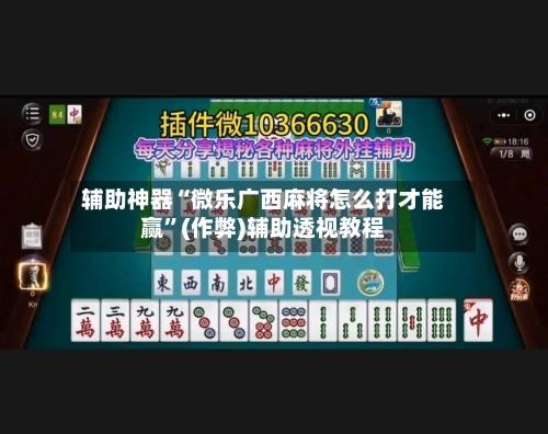 辅助神器“微乐广西麻将怎么打才能赢	”(作弊)辅助透视教程-第3张图片