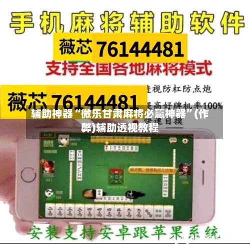 辅助神器“微乐甘肃麻将必赢神器”(作弊)辅助透视教程-第2张图片