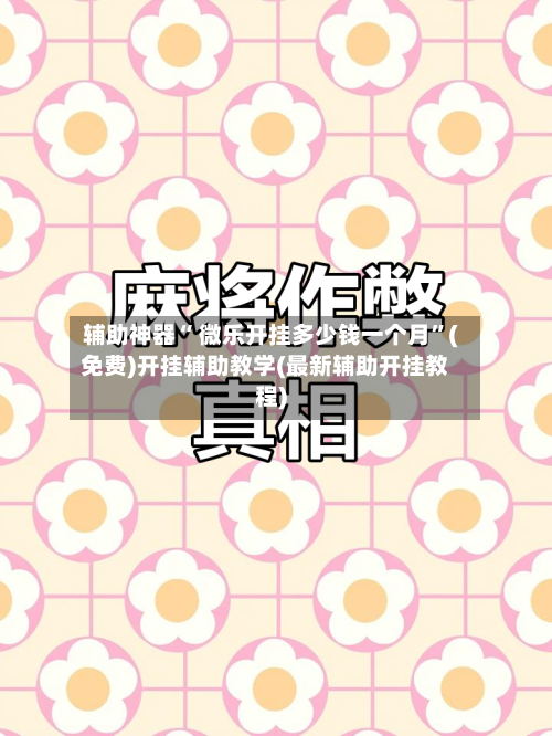 辅助神器“ 微乐开挂多少钱一个月”(免费)开挂辅助教学(最新辅助开挂教程)