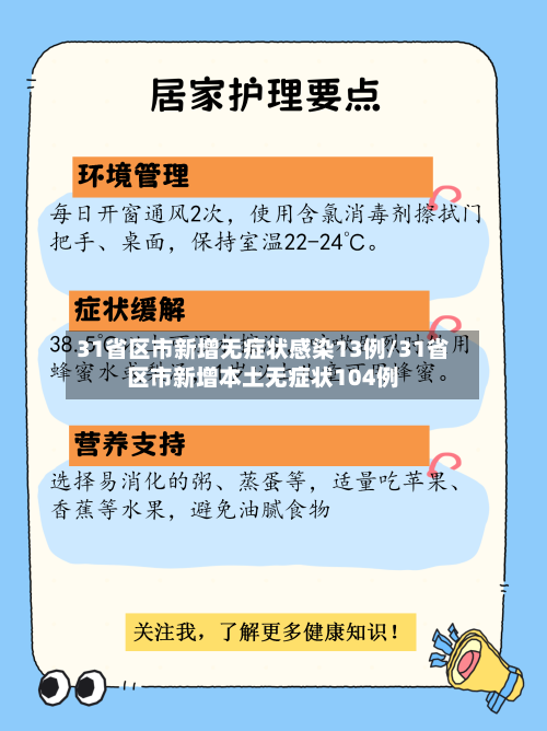 31省区市新增无症状感染13例/31省区市新增本土无症状104例-第3张图片