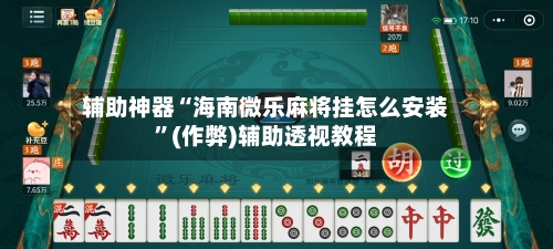 辅助神器“海南微乐麻将挂怎么安装	”(作弊)辅助透视教程-第3张图片