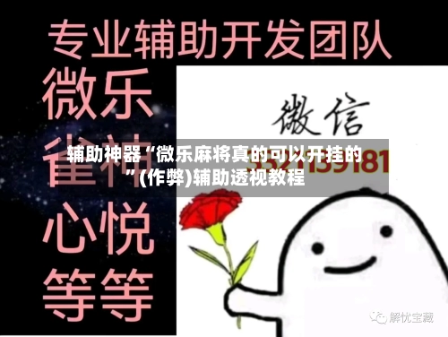 辅助神器“微乐麻将真的可以开挂的”(作弊)辅助透视教程-第2张图片