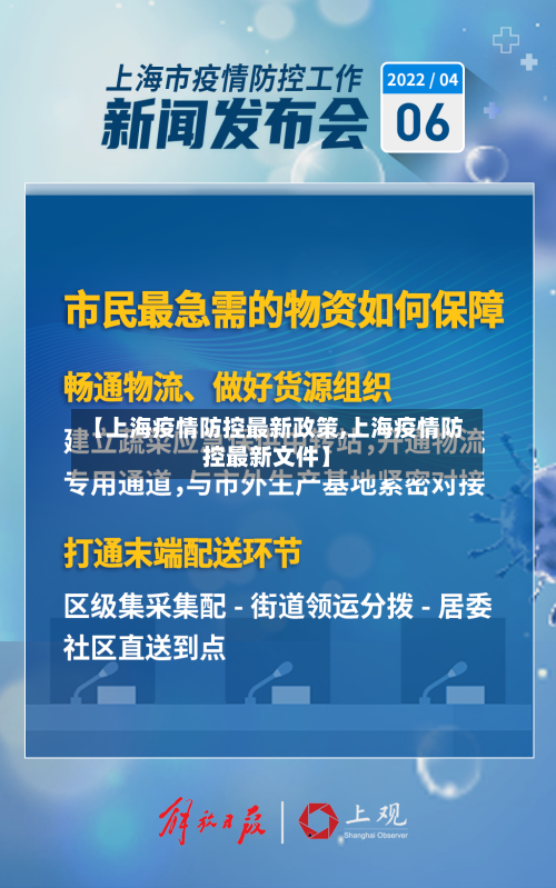 【上海疫情防控最新政策,上海疫情防控最新文件】