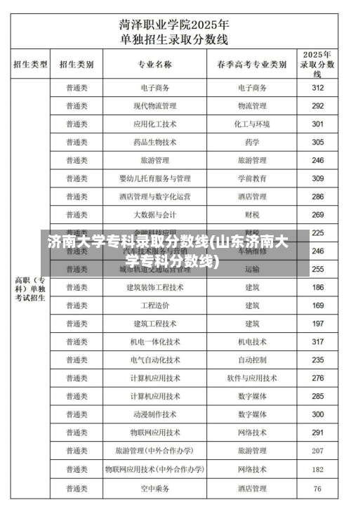 济南大学专科录取分数线(山东济南大学专科分数线)-第2张图片