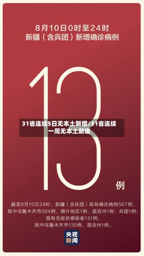 31省连续5日无本土新增/31省连续一周无本土新增