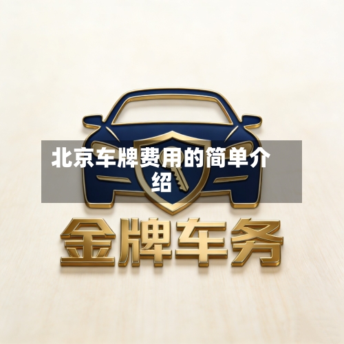 北京车牌费用的简单介绍
