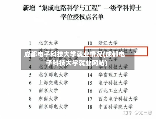成都电子科技大学就业情况(成都电子科技大学就业网站)-第2张图片